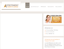 Tablet Screenshot of affretement.com